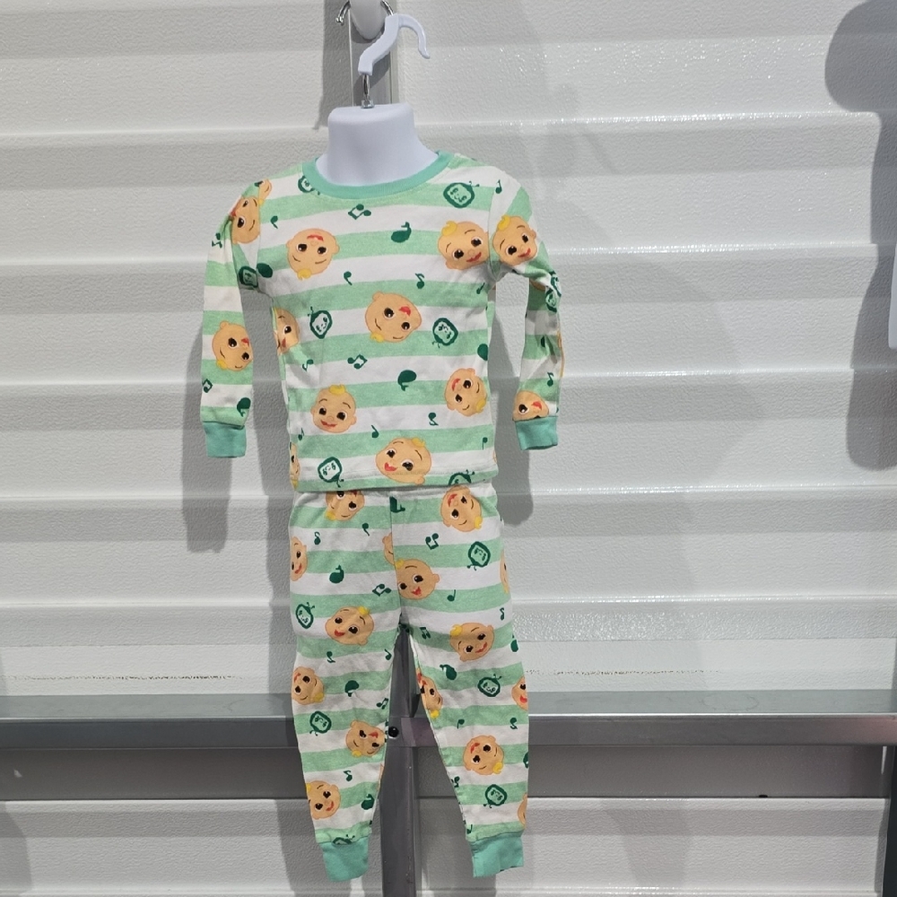 Cocomelon Green and‎ Orange Pajama Set Size 3T